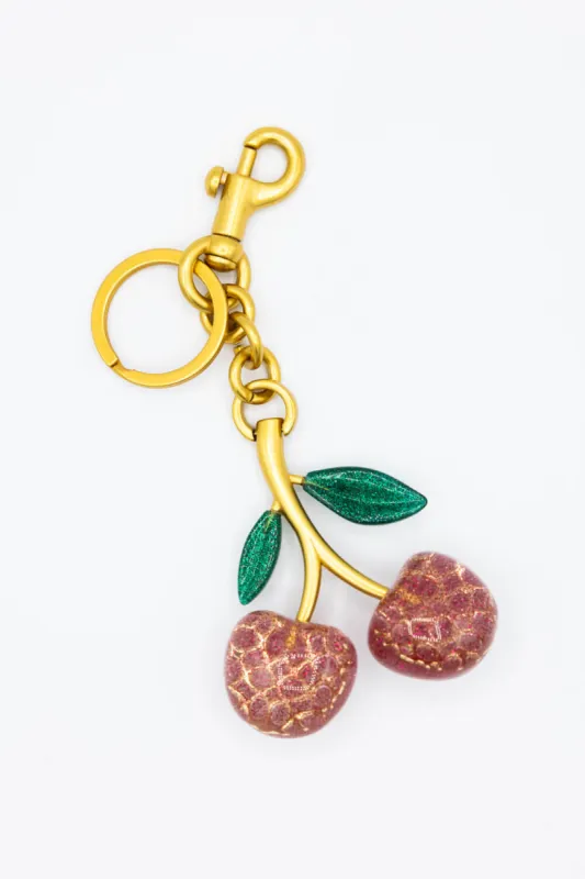 Cherry Sparkle Purse Charm in Gold | CH102 sold by Glik’s