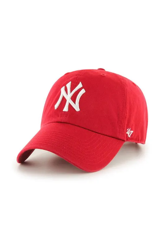 '47 New York Yankees Clean Up Hat in Red | B-RGW17GWS-RD sold by Glik’s