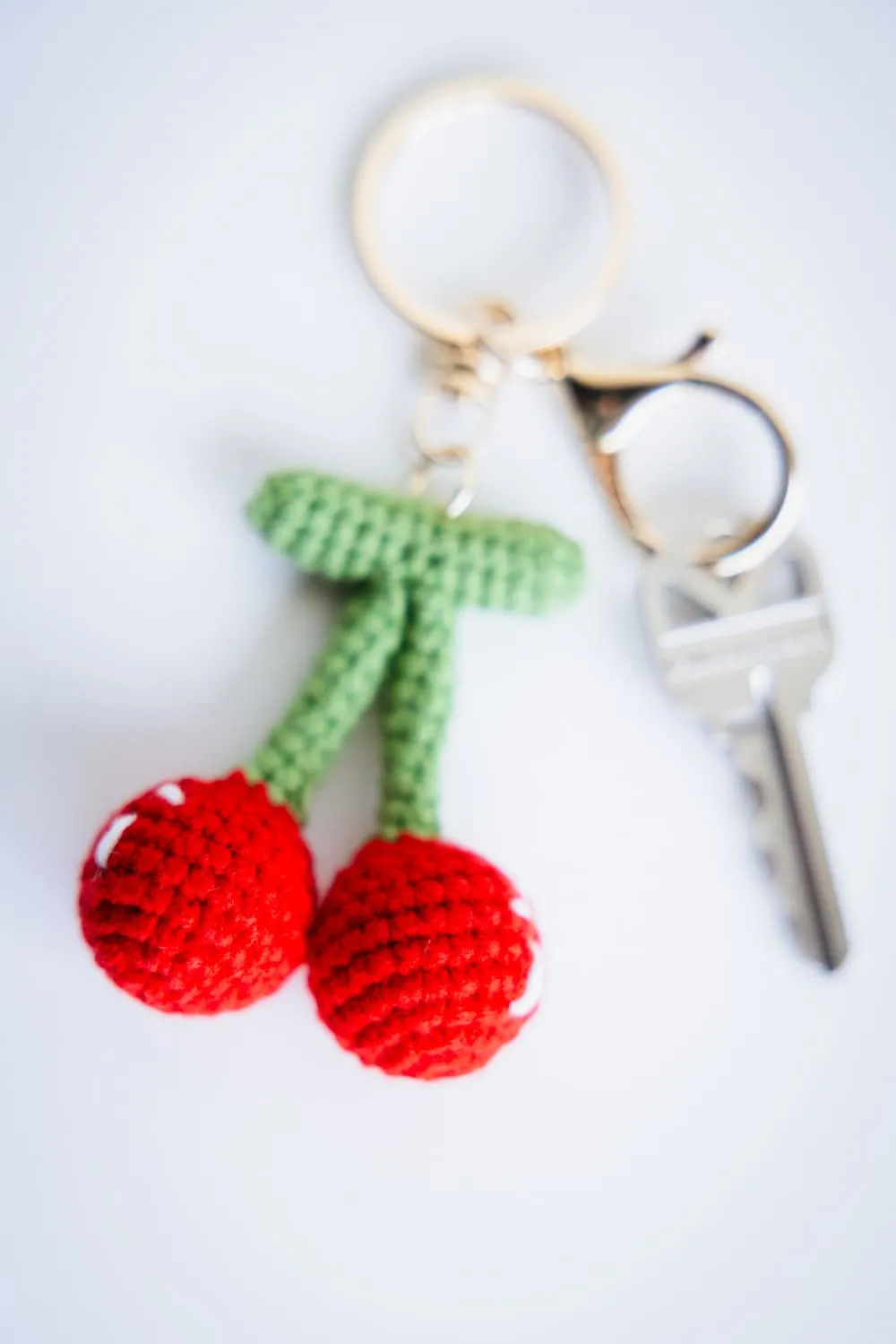 Knit Cherry Purse Charm | K0130 sold by Glik’s