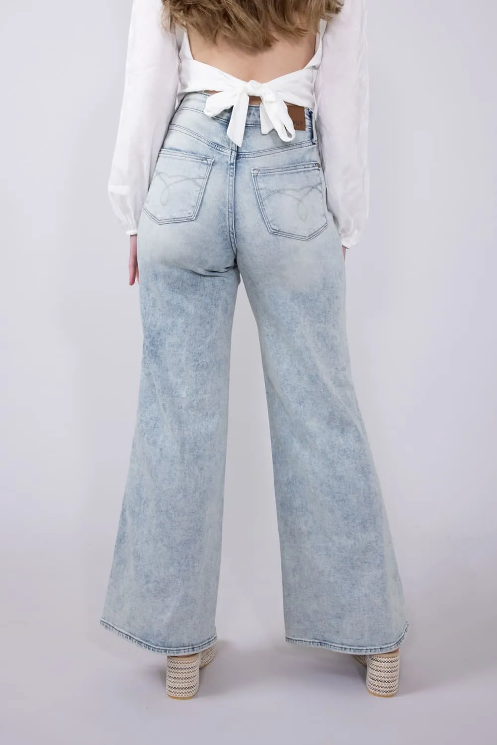 Judy Blue High Rise Retro Wide Leg Jeans for Women | 88867REG sold by Glik’s product image thumbnail 4