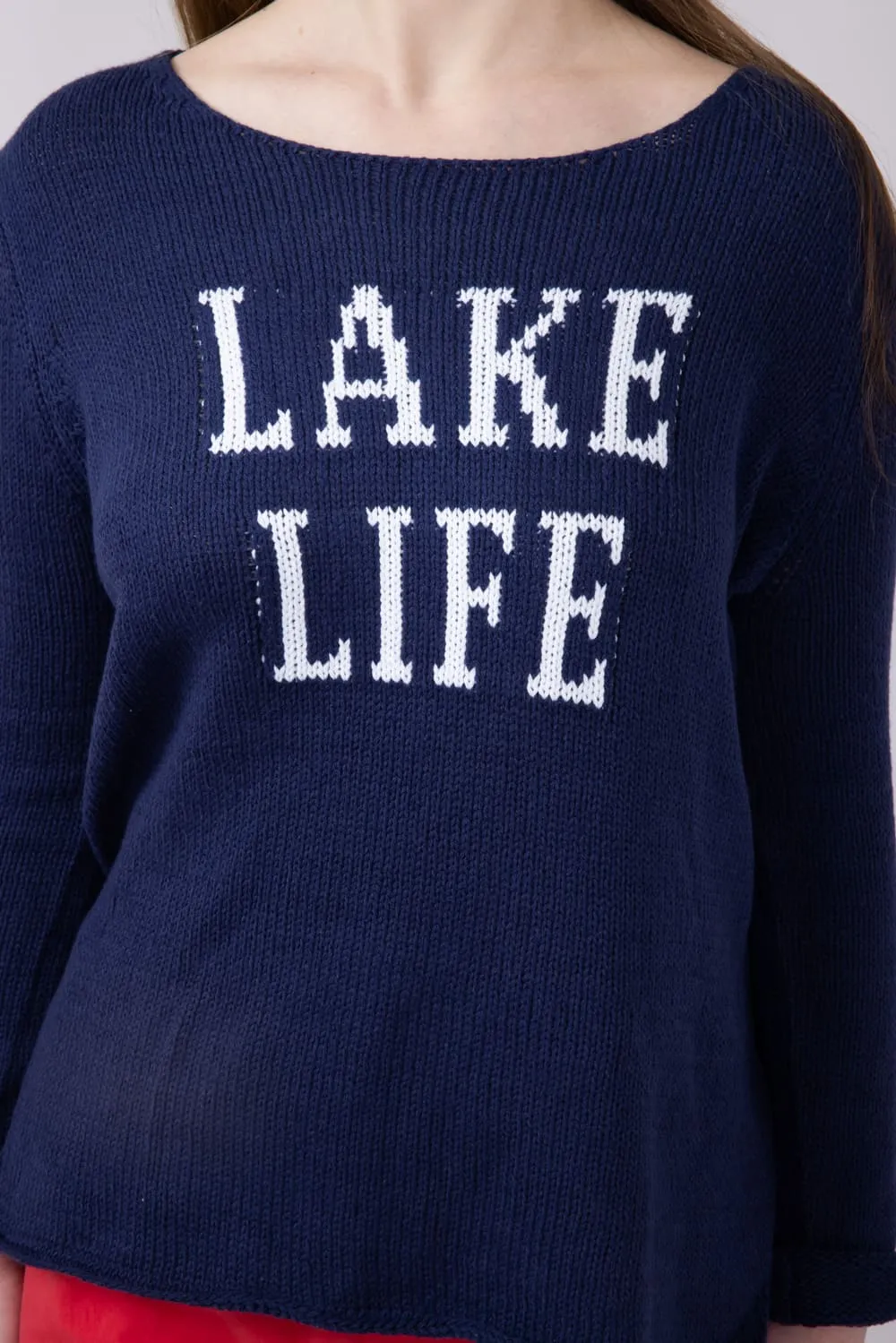Miracle Lake Life Sweater for Women in Navy/Ivory | F139-NAVYIVORY sold by Glik’s product image thumbnail 2