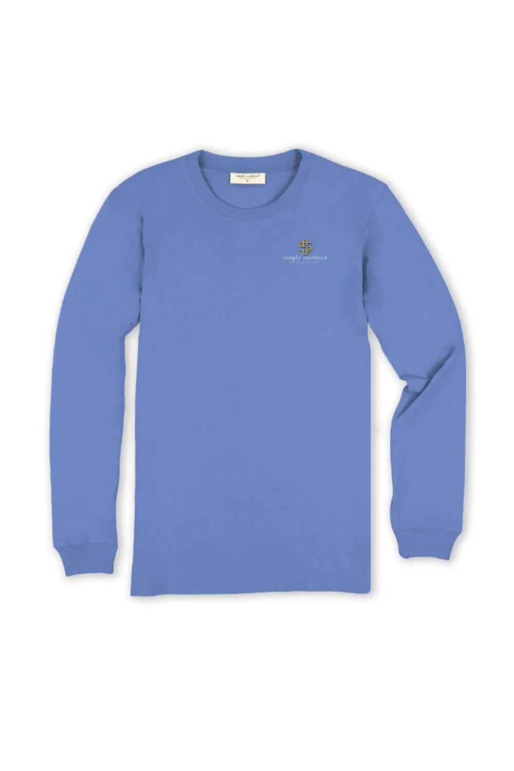 Simply Southern Chin Up Butter Cup T-Shirt for Women in Vista Blue | LS-BUTTERCUP-VISTA sold by Glik’s product image thumbnail 2