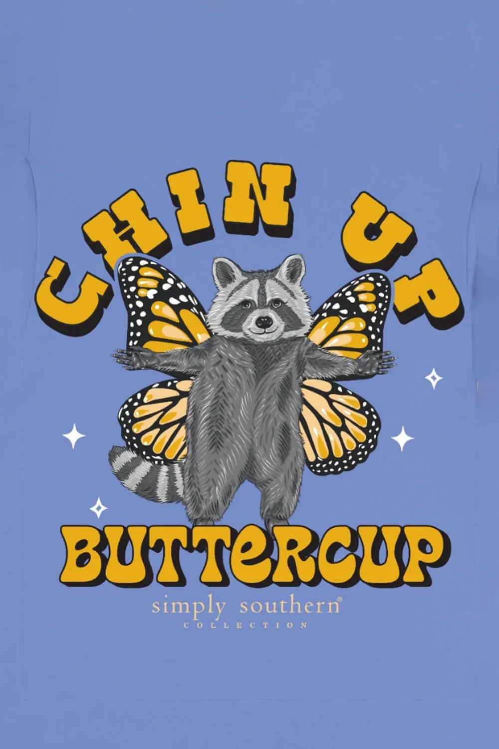 Simply Southern Chin Up Butter Cup T-Shirt for Women in Vista Blue | LS-BUTTERCUP-VISTA sold by Glik’s product image thumbnail 4