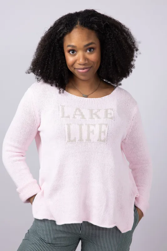 Miracle Lake Life Lightweight Sweater for Women in Blush/Beige | F139-BLUSHBEIGE sold by Glik’s