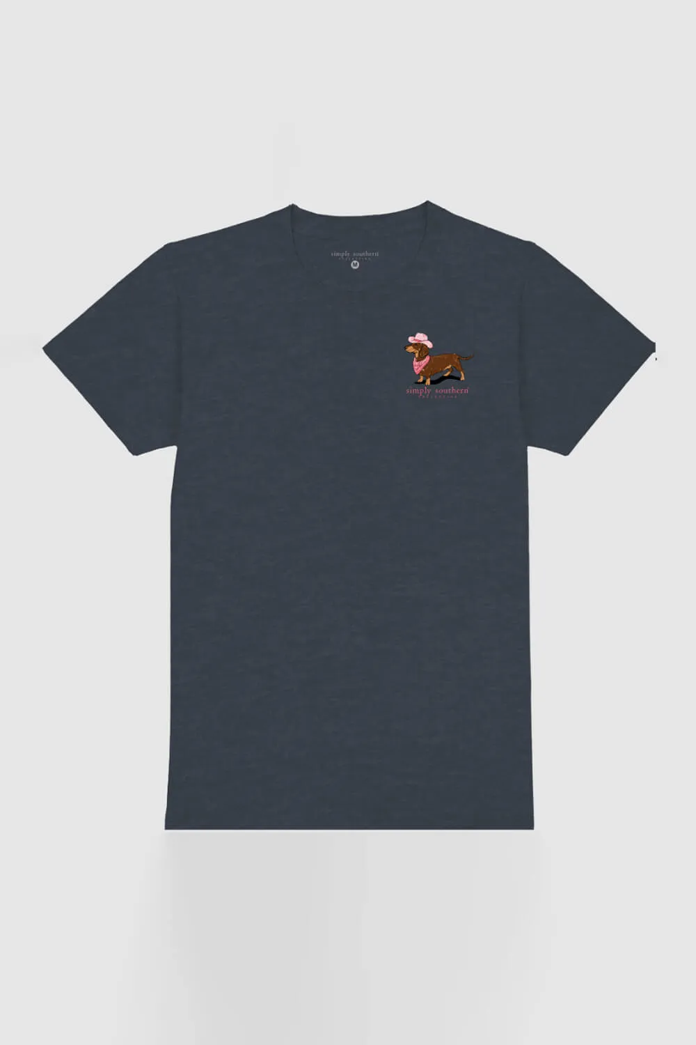 Simply Southern Plus Size Dachshund Smile T-Shirt for Women in Heather Navy | EXT-SS-SMILE-HTHRNVY sold by Glik’s product image thumbnail 2