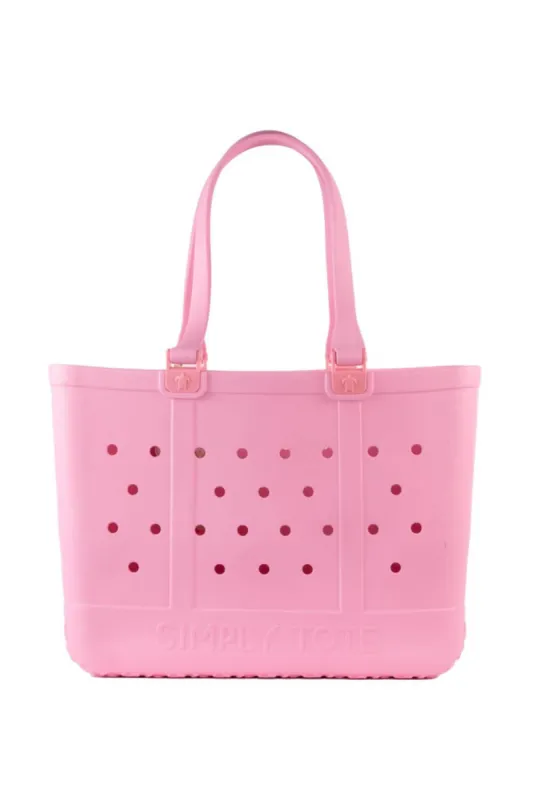 Simply Southern Large Waterproof Tote Bag in Rose | 0125-SIMPLYTOTE-ROSE sold by Glik’s