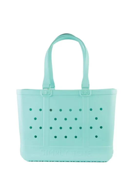 Simply Southern Large Waterproof Tote Bag in Seafoam | 0125-SIMPLYTOTE-SEAFOAM sold by Glik’s
