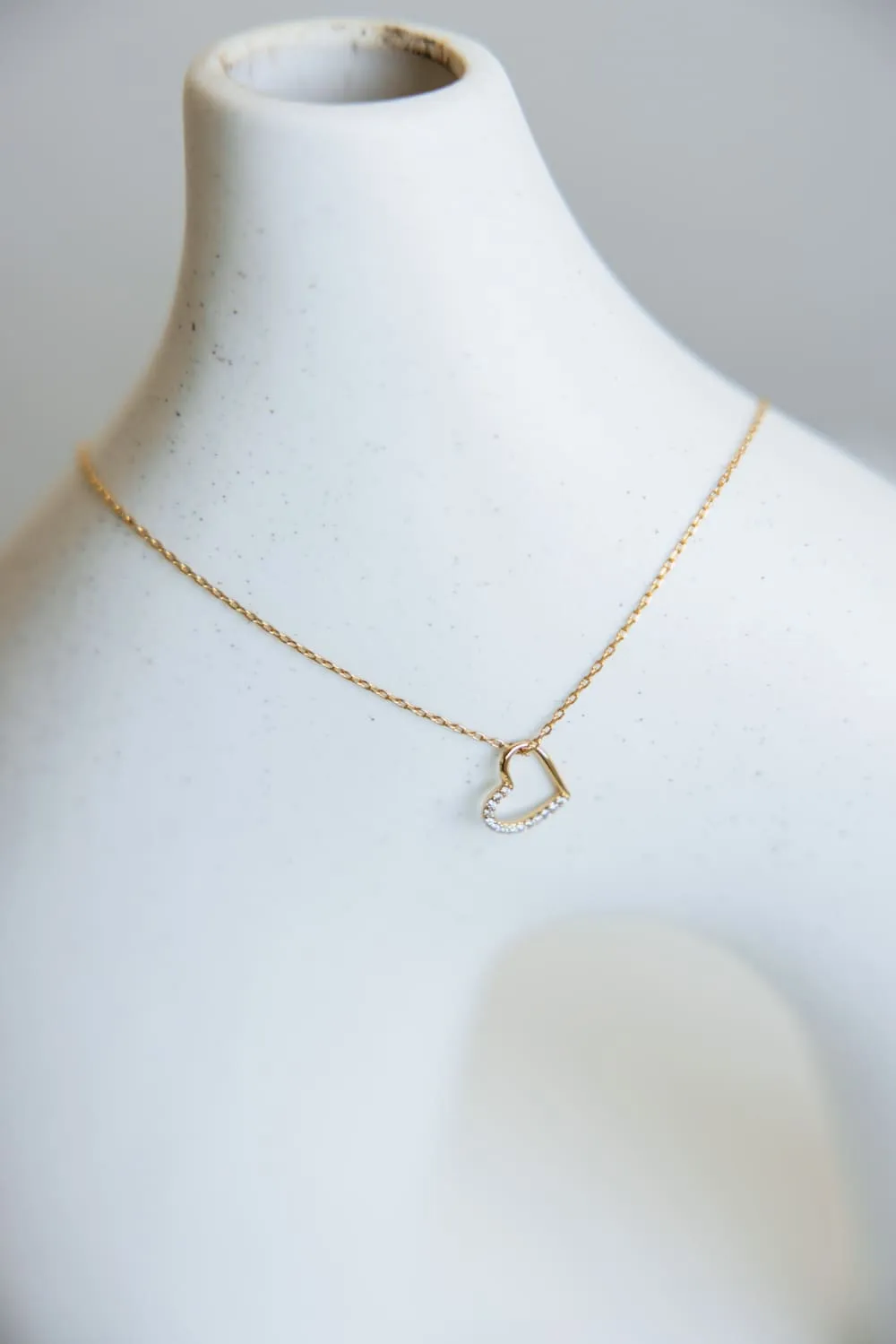 Half Heart Necklace in Gold | 193058-GD sold by Glik’s