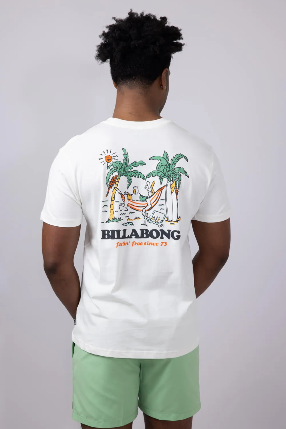 Billabong No Pressure Premium T-Shirt for Men in Off White | 24A351514-OFW sold by Glik’s