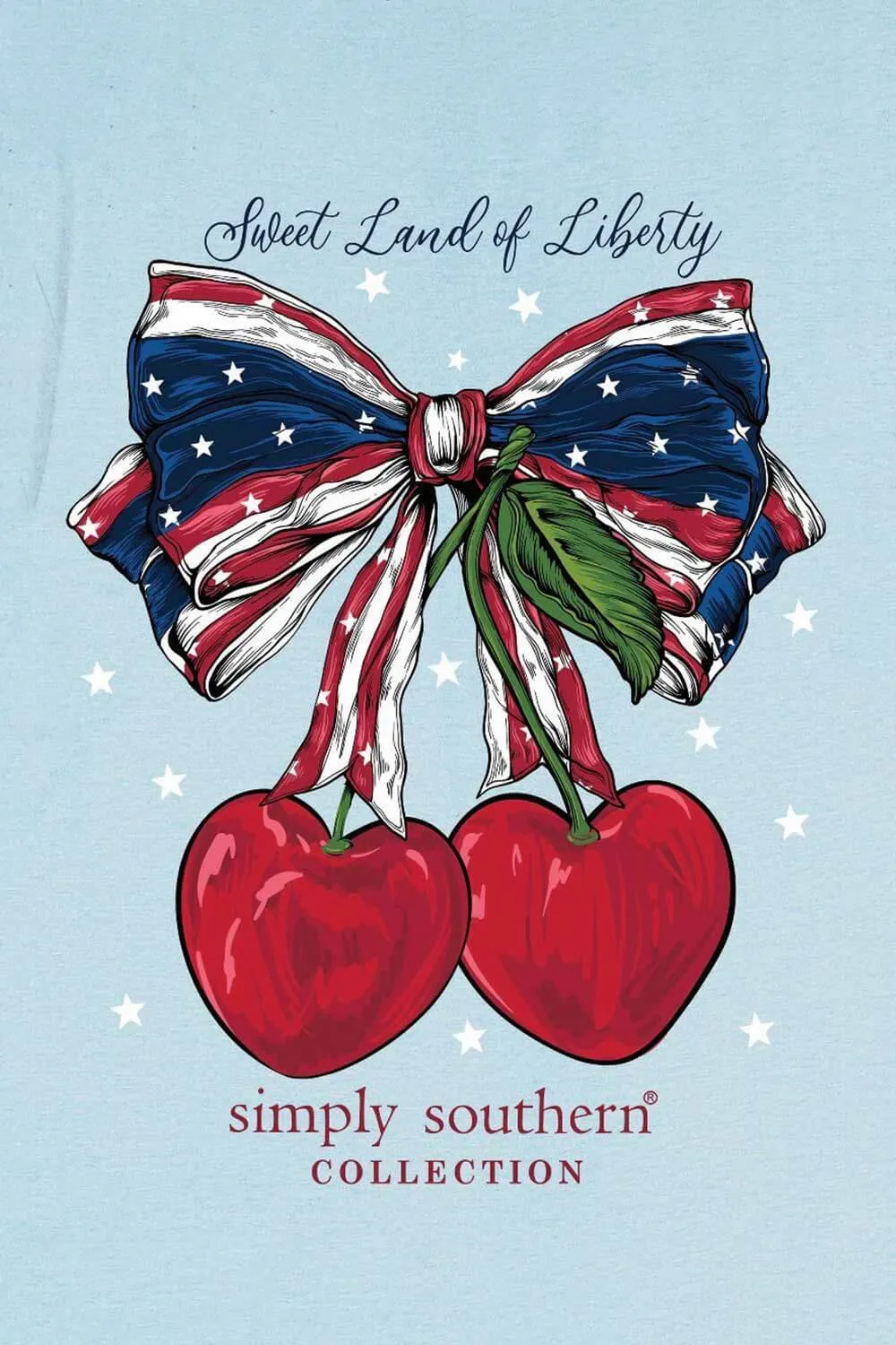 Simply Southern Plus Size Land Of Liberty T-Shirt for Women in Ice | EXT-SS-SWEET-ICE sold by Glik’s product image thumbnail 3