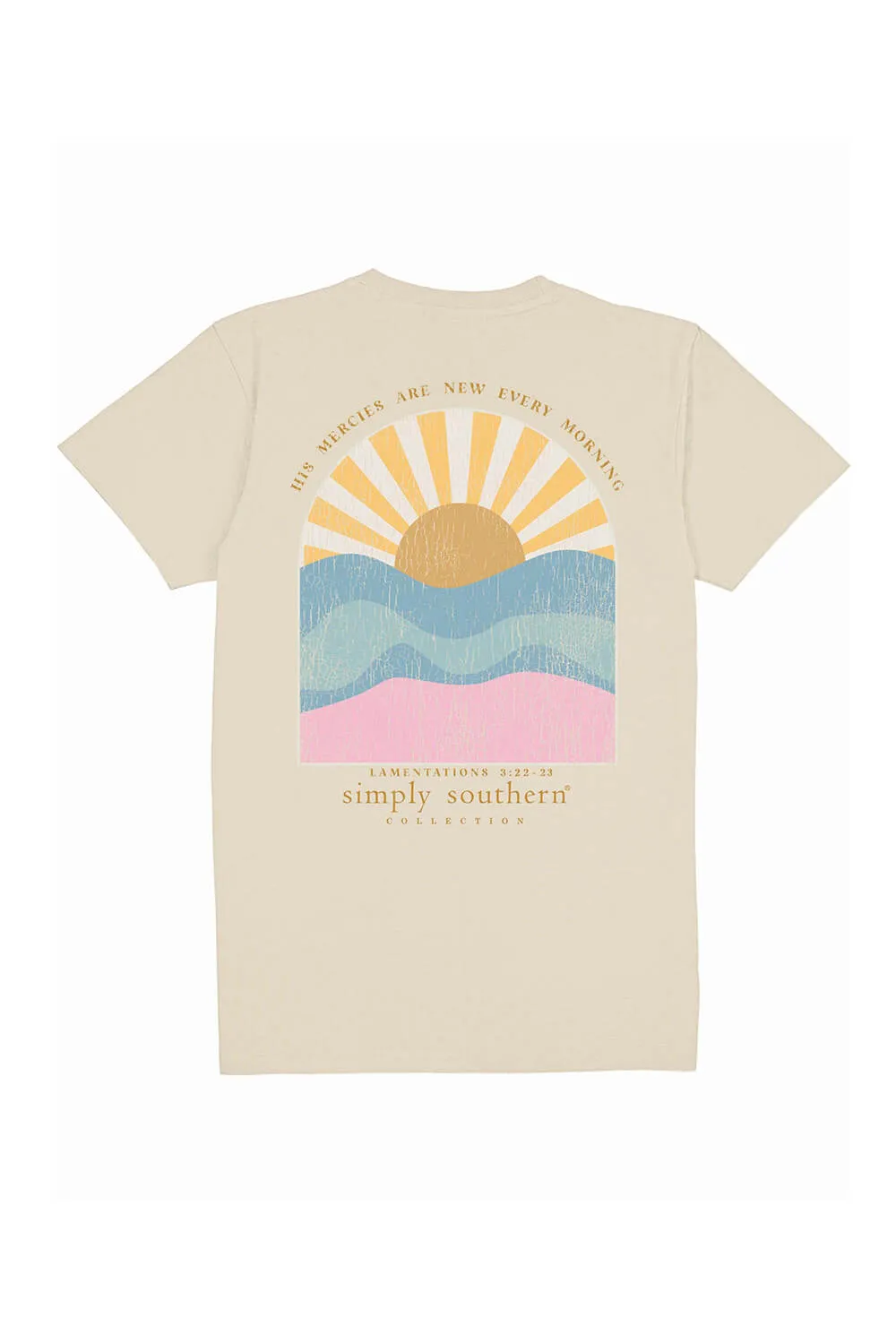 Simply Southern New Patch Sunrise T-Shirt for Women in Wisp | SS-NEW-WISP sold by Glik’s product image thumbnail 3