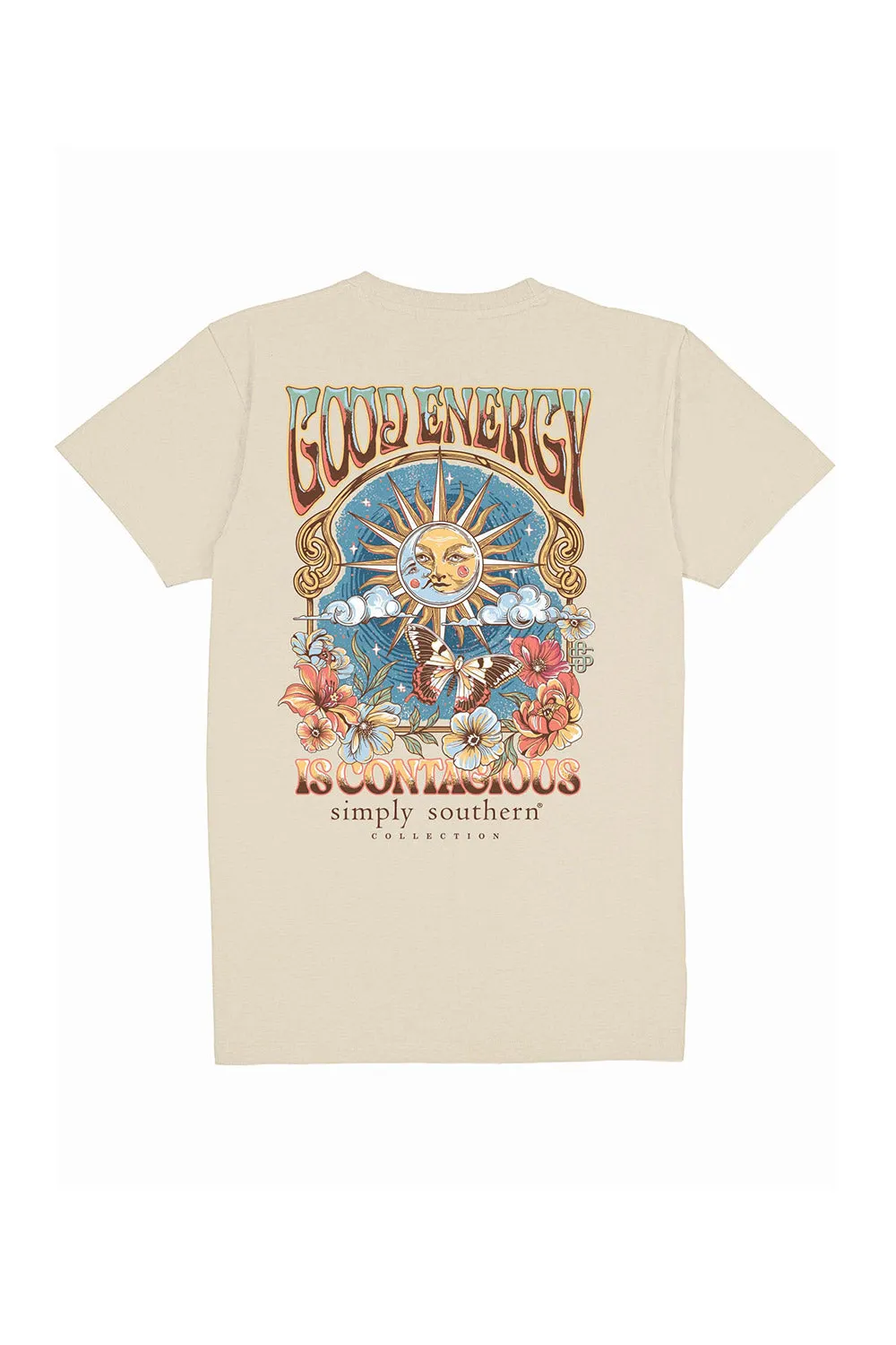 Simply Southern Plus Size Good Energy T-Shirt for Women in Off White | EXT-SS-GOOD-WISP sold by Glik’s