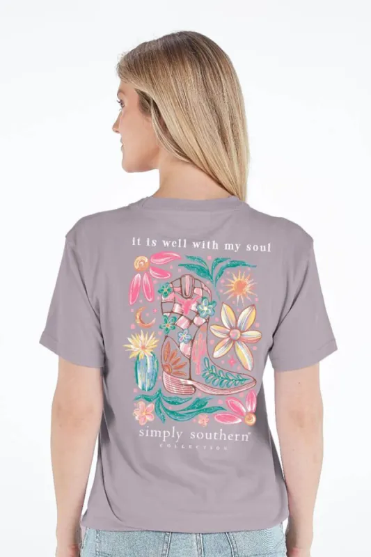 Simply Southern Soul T-Shirt for Women in Purple | SS-SOUL-PARAGON sold by Glik’s