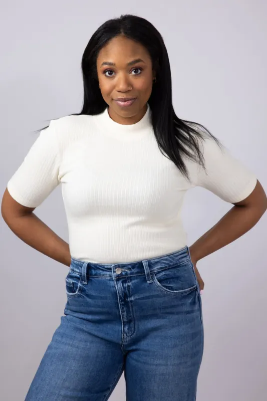 Thread & Supply Bianca Top for Women in Off White | T4374WRKTS-OFFWHITE made by Thread & Supply