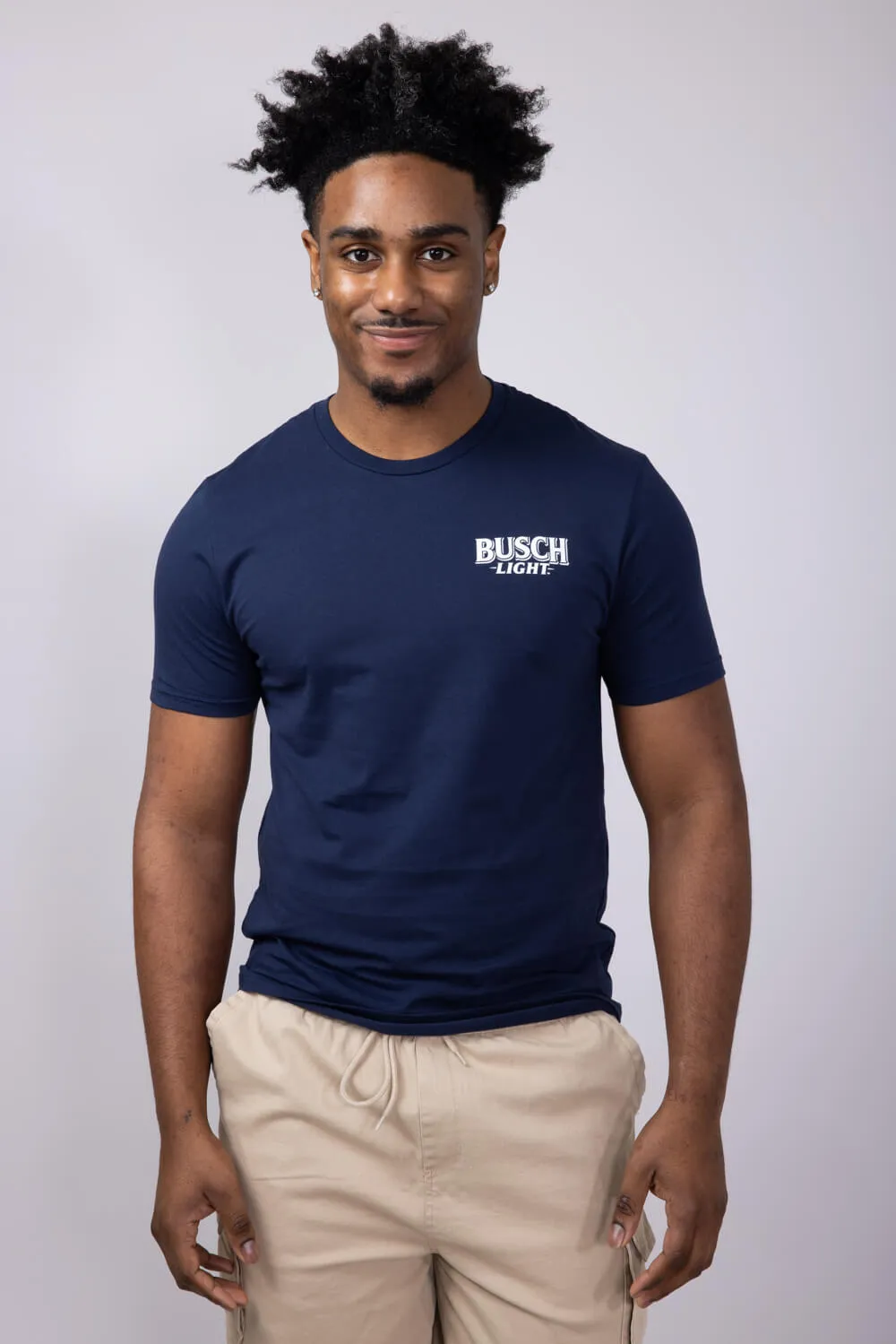 Busch Light Rustle T-Shirt for Men in Navy | 6775-NAVY sold by Glik’s product image thumbnail 2