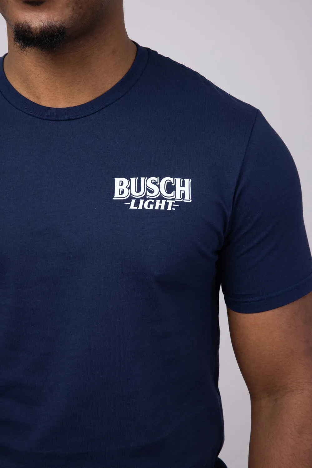 Busch Light Rustle T-Shirt for Men in Navy | 6775-NAVY sold by Glik’s product image thumbnail 3