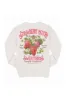 Simply Southern Strawberry Patch Fleece Sweatshirt for Women in Grey | CREW-PATCH-FLURRY sold by Glik’s