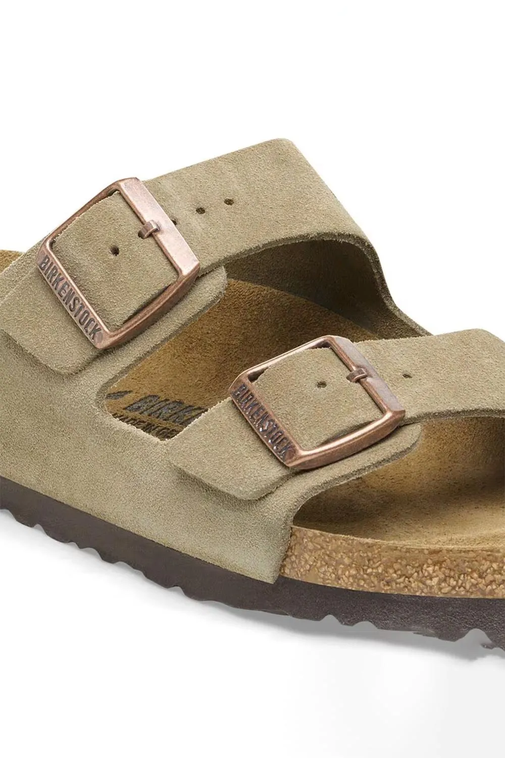 Birkenstock Arizona Suede Leather Sandals for Women in Taupe | 51463 sold by Glik’s product image thumbnail 4
