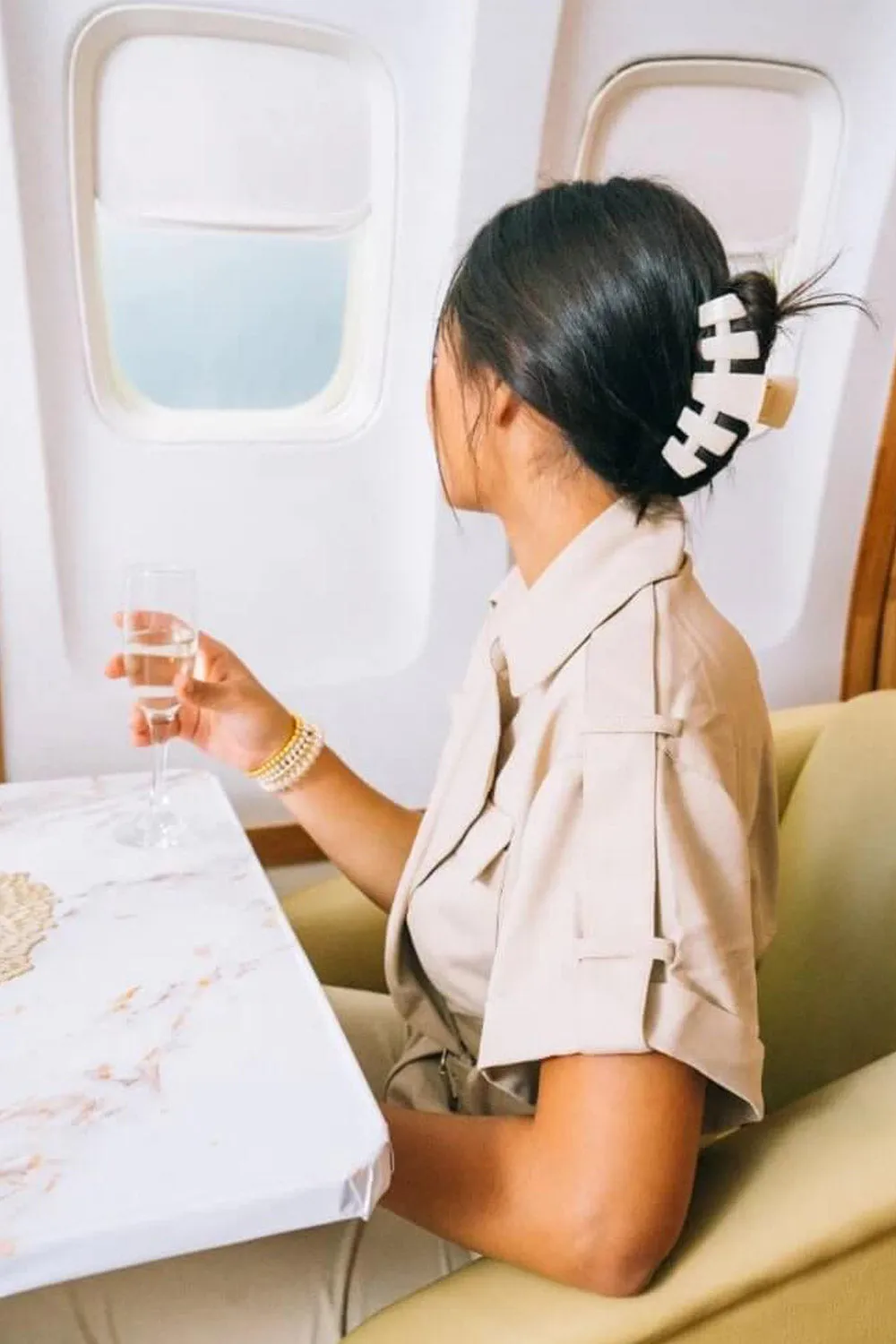 Teleties Large Claw Clip in Beige | TT-CL01-003 sold by Glik’s product image thumbnail 2