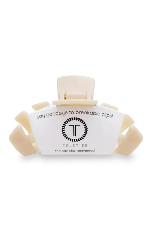 Teleties Large Claw Clip in Beige | TT-CL01-003 sold by Glik’s