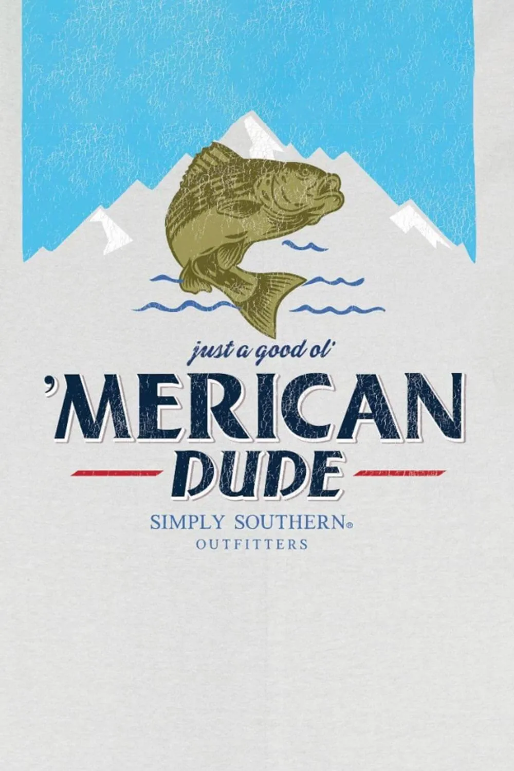 Simply Southern Bass T-Shirt for Men in Grey | MN-SS-BASS-STAR sold by Glik’s product image thumbnail 4