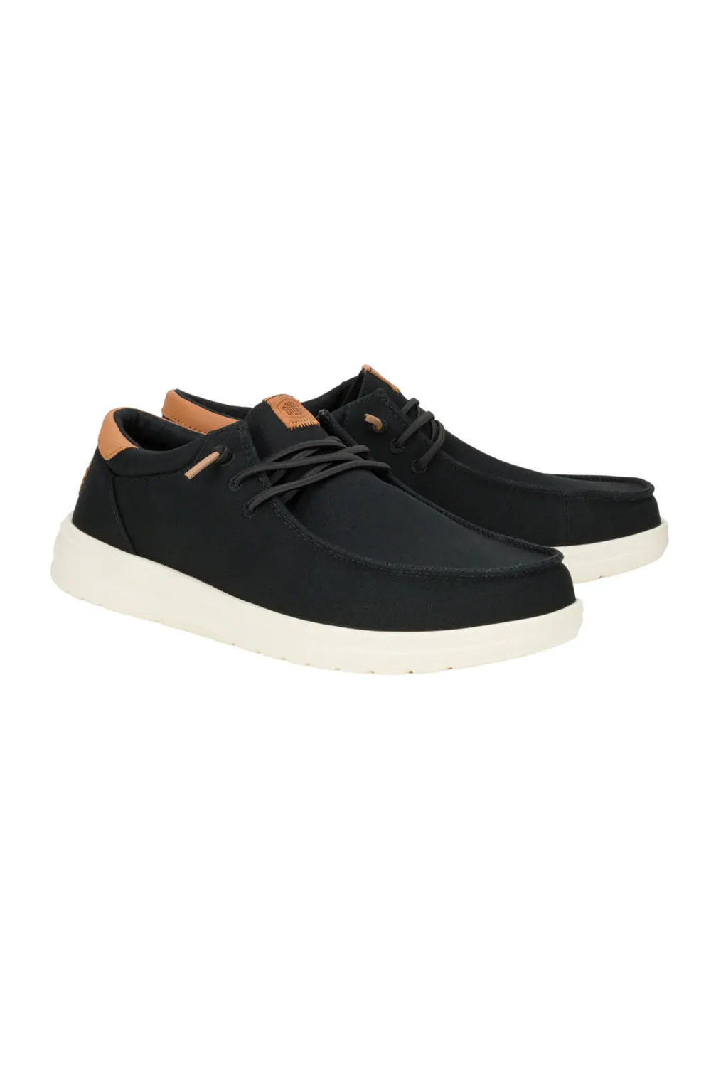 HEYDUDE Men’s Paul Canvas Shoes in Black | 43151-001 sold by Glik’s