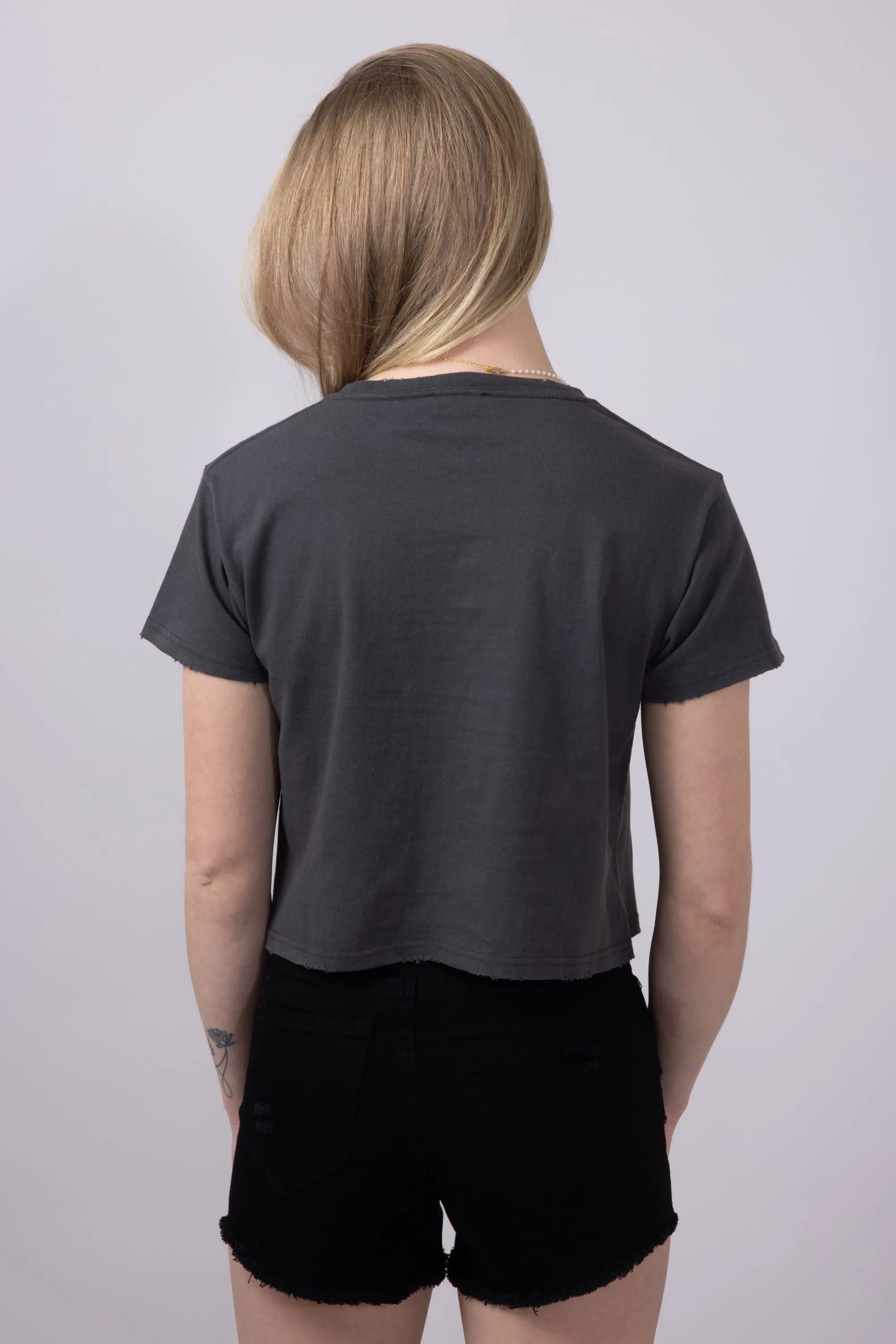 Cherries Leopard Graphic T-Shirt for Women in Grey Black | K9377-2473-BLACK sold by Glik’s product image thumbnail 3