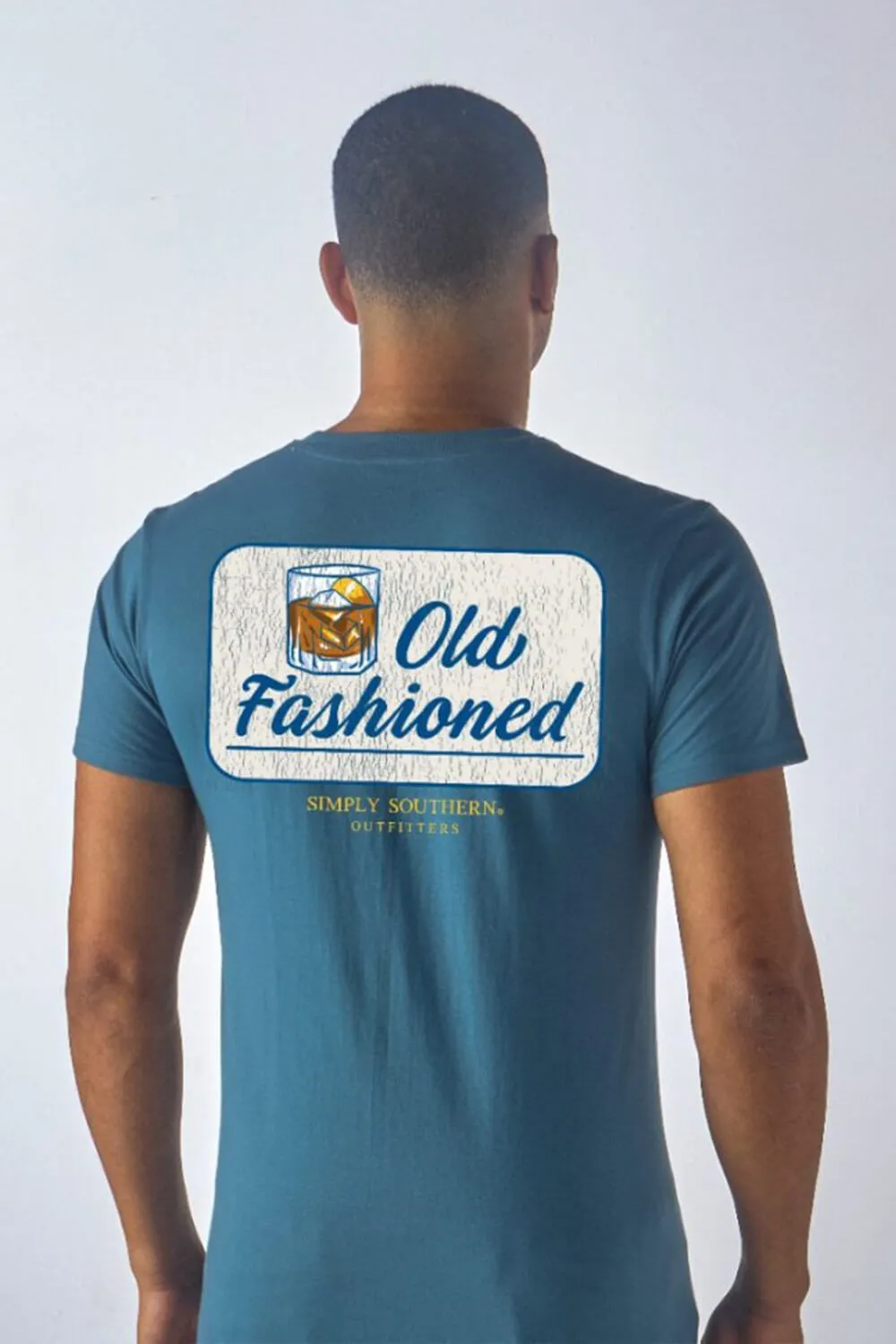 Simply Southern Old Fashioned T-Shirt for Men in Blue | MN-SS-OLD-COMET sold by Glik’s