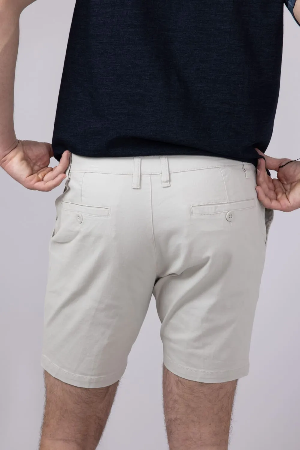 1897 Original 7 Twill Shorts for Men in Ivory | XR9863-GL-IVORY sold by Glik’s product image thumbnail 4