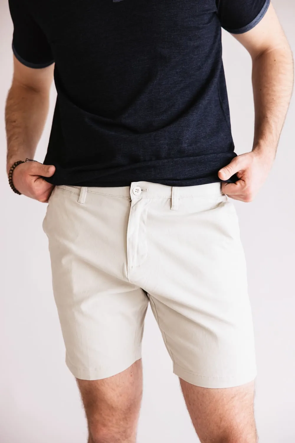 1897 Original 7 Twill Shorts for Men in Ivory | XR9863-GL-IVORY sold by Glik’s