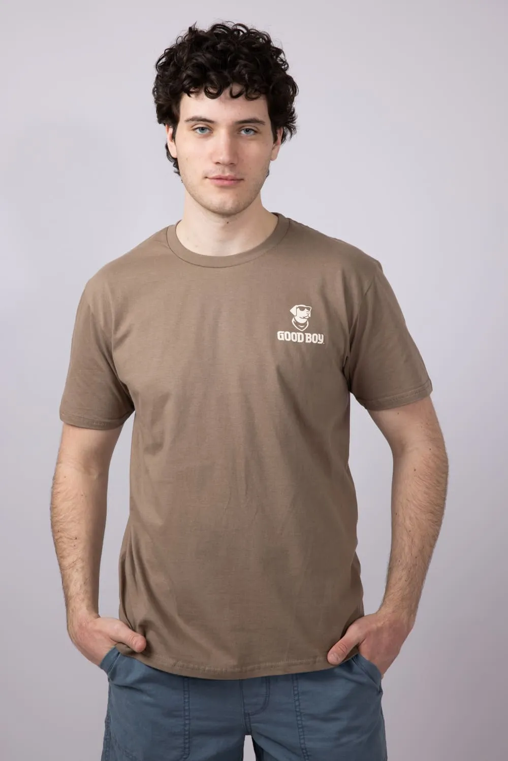 Good Boy Pack T-Shirt for Men in Brown | 2213-BROWNSAVANA sold by Glik’s product image thumbnail 2