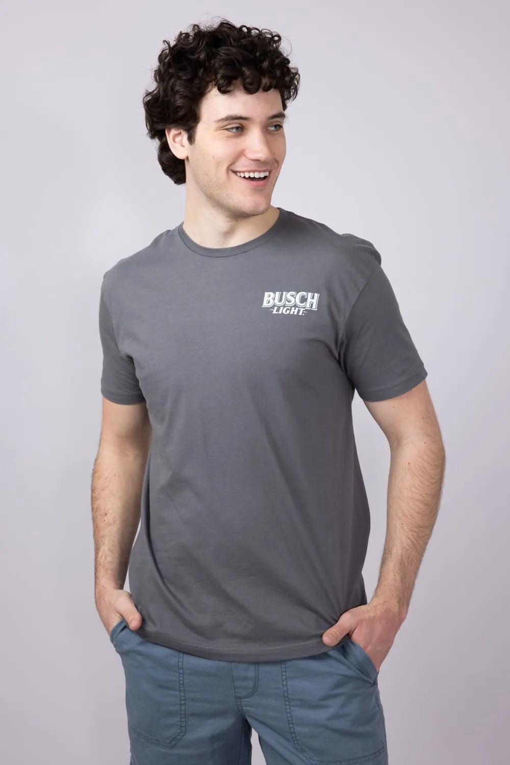 Busch Light Truck Cooler T-Shirt for Men in Charcoal | 2220-CHARCOAL sold by Glik’s product image thumbnail 2