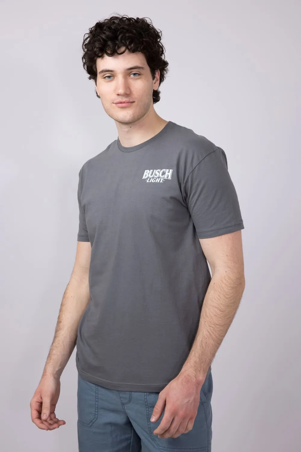 Busch Light Truck Cooler T-Shirt for Men in Charcoal | 2220-CHARCOAL sold by Glik’s product image thumbnail 4
