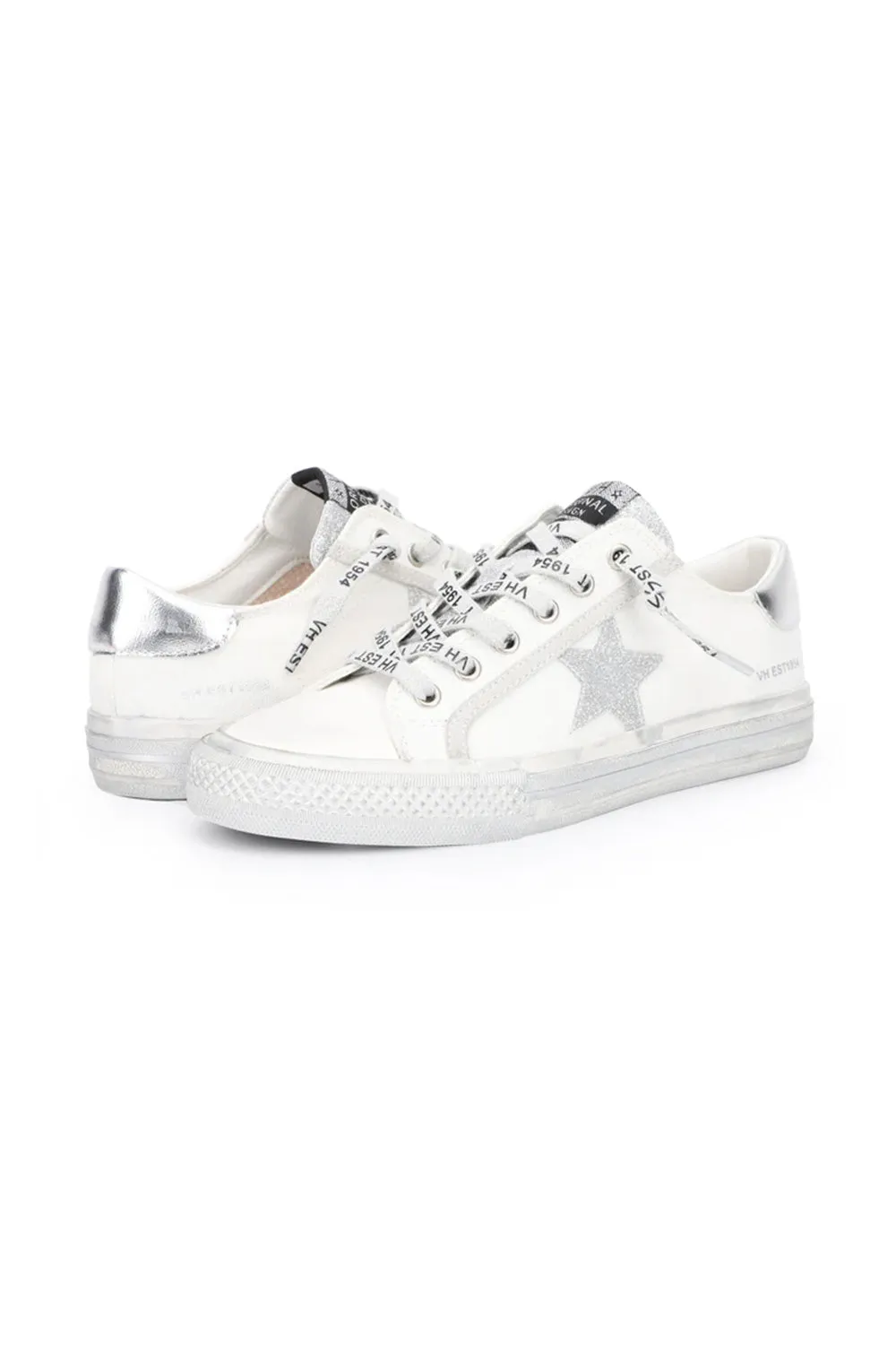 Vintage Havana Alive Star Sneakers for Women in White/Silver | 1921 sold by Glik’s product image thumbnail 3