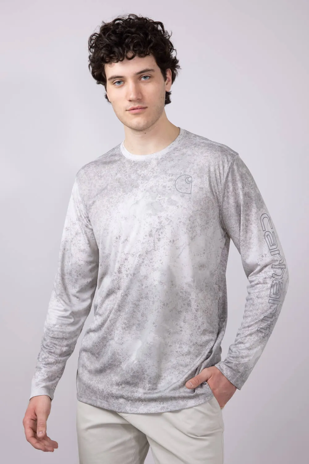 Carhartt Force Sun Defender Print T-Shirt for Men in Grey | 106779-EA0-LTGRY sold by Glik’s