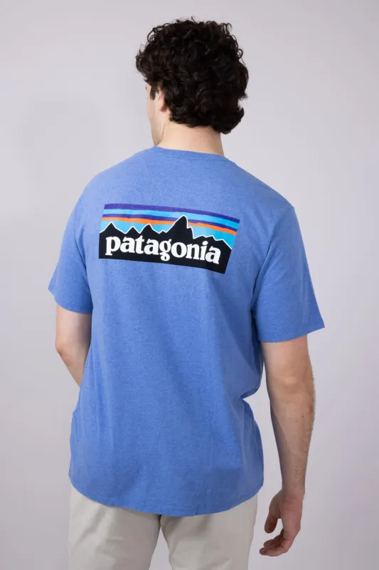 Patagonia Men’s P-6 Responsibili-Tee T-Shirt in Abundant Blue | 38504-ABNB sold by Glik’s