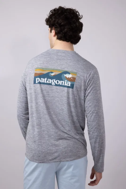 Patagonia Men’s Capilene Cool Daily Graphic T-Shirt for Men in Grey | 45170-BLAF made by Patagonia
