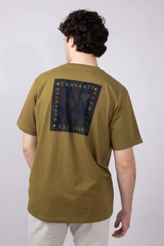 Carhartt Relaxed Fit Lightweight Camo Graphic T-Shirt for Men in Green | 106895-B98-GRY sold by Glik’s