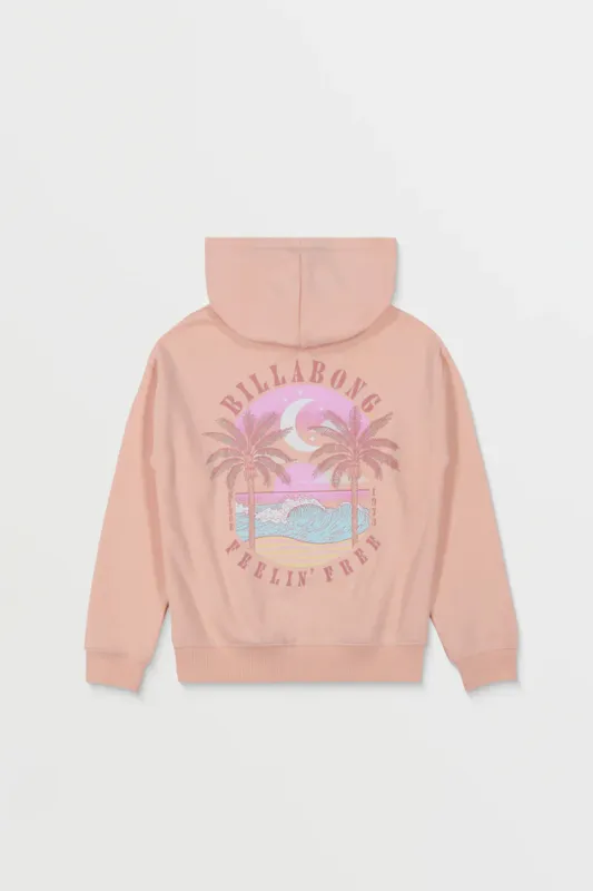 Billabong Youth Feelin’ Free Sweatshirt for Girls in Soft Peach | BSSIB20S-638 sold by Glik’s
