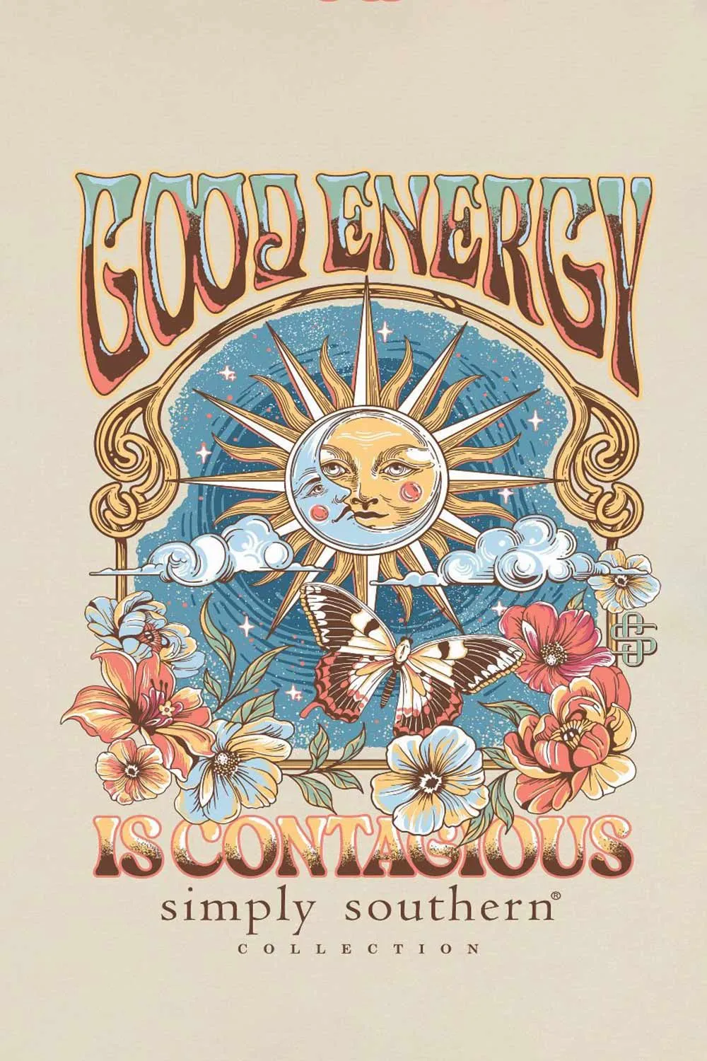 Simply Southern Youth Good Energy T-Shirt for Girls in Off White | YTH-SS-GOOD-WISP sold by Glik’s product image thumbnail 3