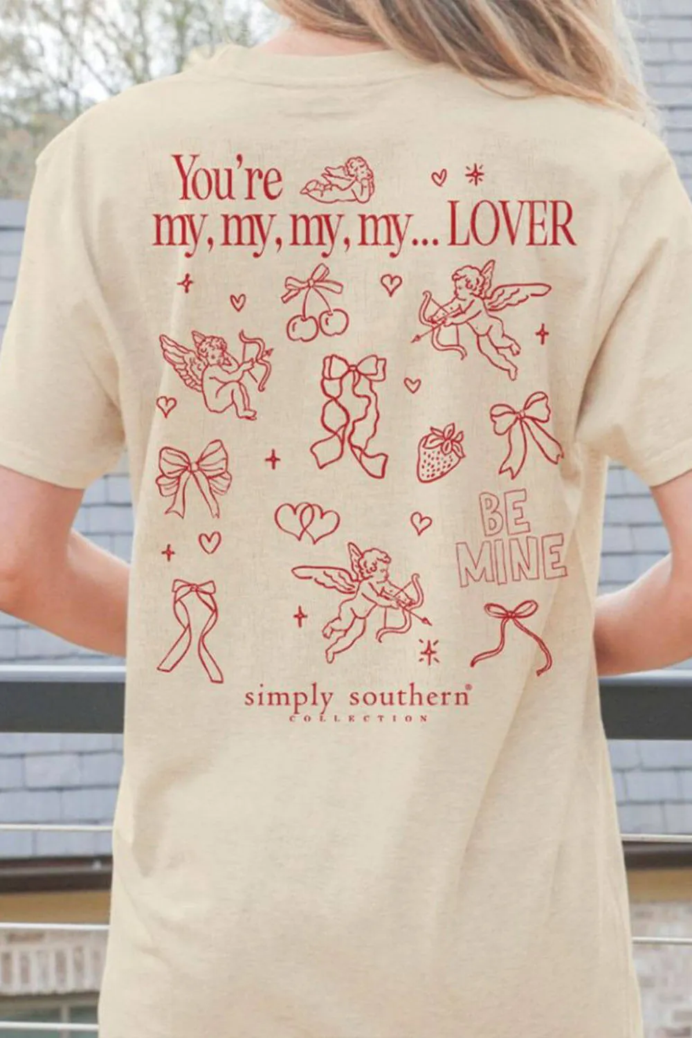 Simply Southern Youth You’re My Lover T-Shirt for Girls in Natural | YTH-SS-YOUARE-NATURAL sold by Glik’s product image thumbnail 3