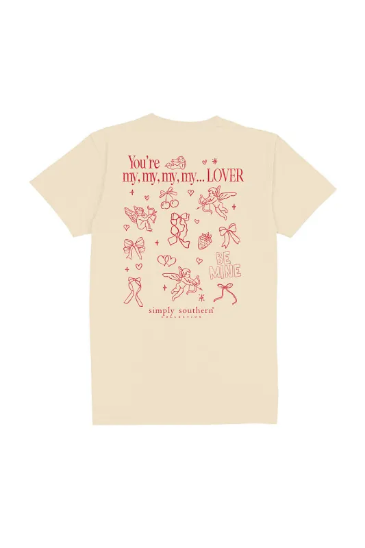 Simply Southern Youth You’re My Lover T-Shirt for Girls in Natural | YTH-SS-YOUARE-NATURAL sold by Glik’s