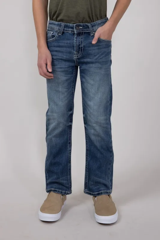 Axel Jeans Boys 8-20 Colton Eaton Bootcut Jeans | AXBB0080-EATON-MEDBLUE sold by Glik’s