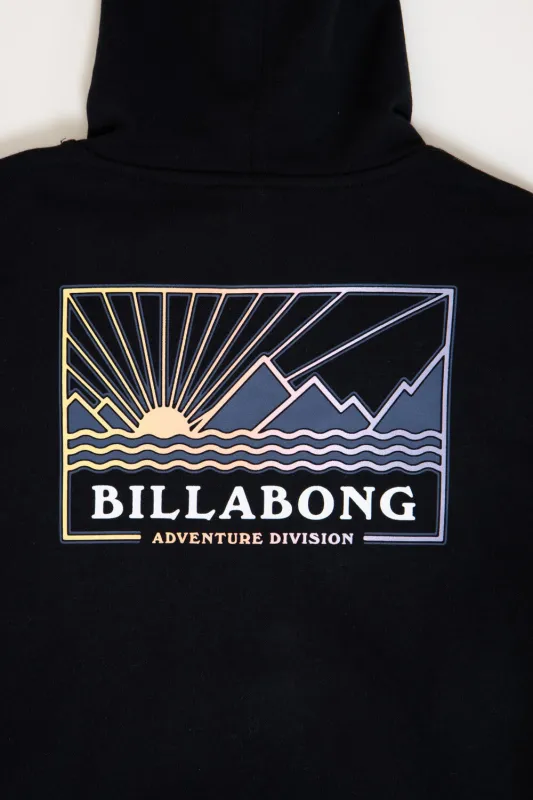 Billabong Youth Range Graphic Hoodie for Boys in Black | BSFHB47F-001-BLACK sold by Glik’s
