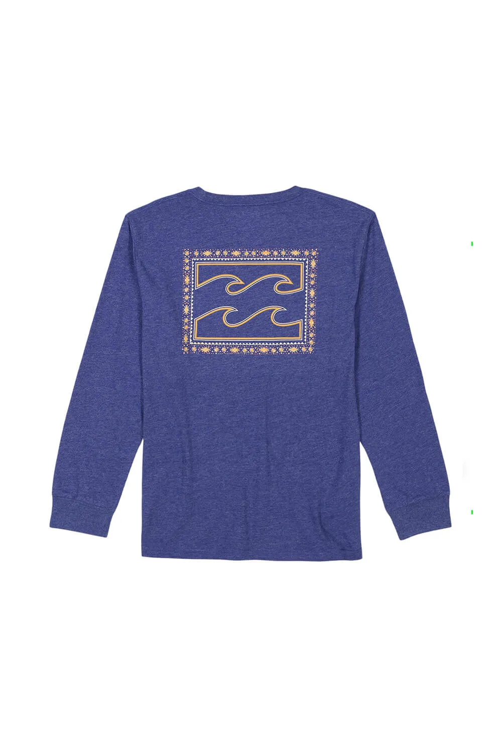 Billabong Youth Crayon Wave Square Graphic Long Sleeve T-Shirt for Boys in Deep Royal Heather | BSFHA69F-401-ROYAL sold by Glik’s product image thumbnail 2