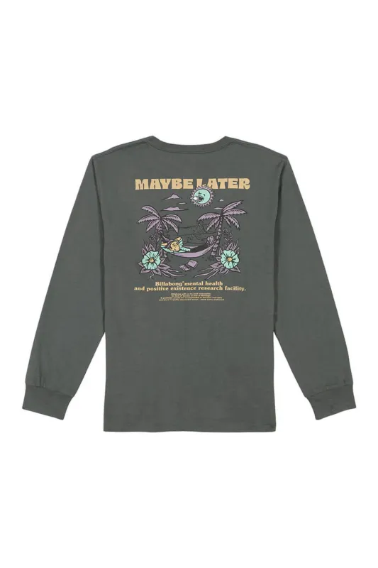 Billabong Youth Relax Graphic Long Sleeve T-Shirt for Boys in Slate Green | BSFHA52F-305 sold by Glik’s