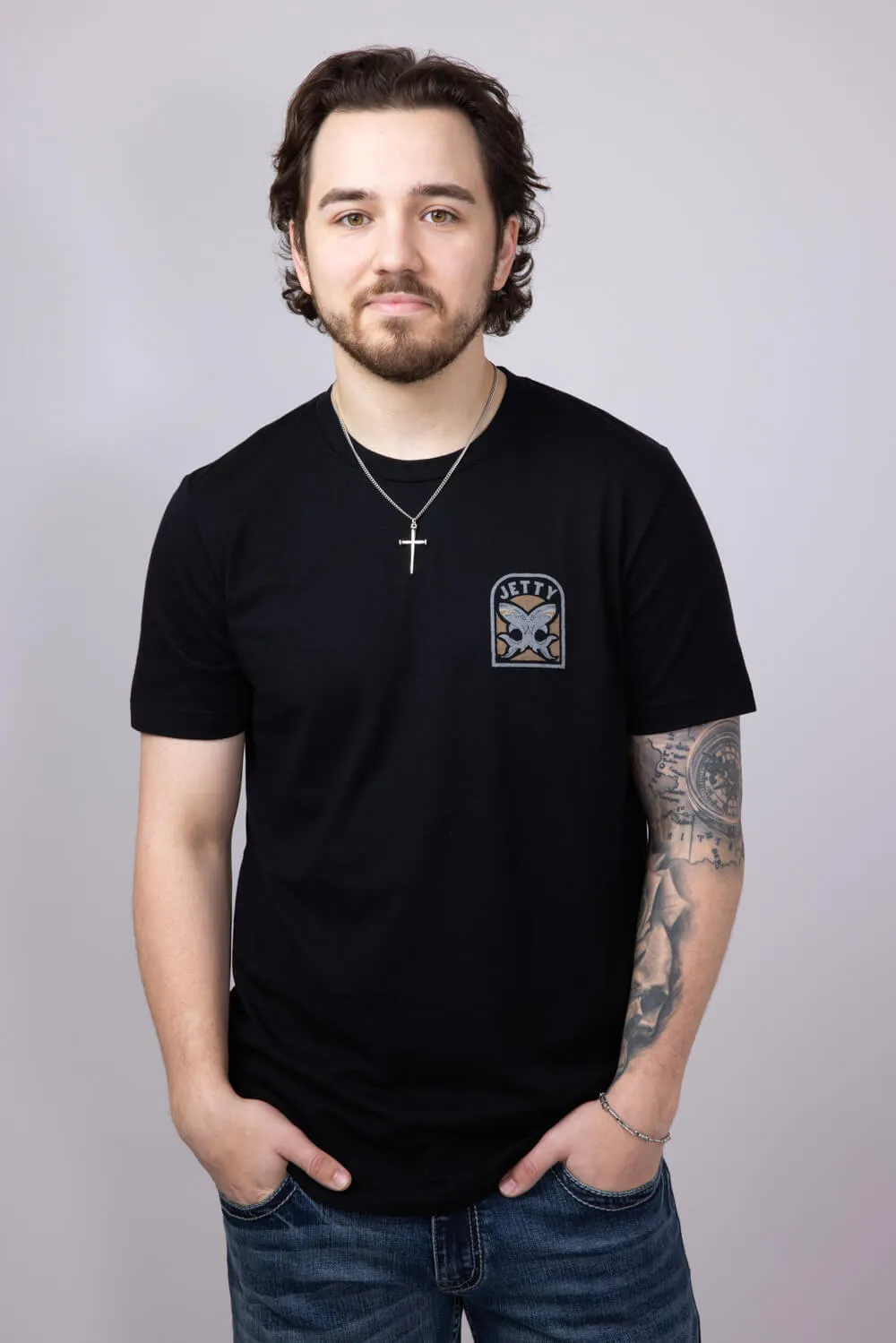 Jetty Thrash T-Shirt for Men in Black | S25THRA-M10001BLK sold by Glik’s