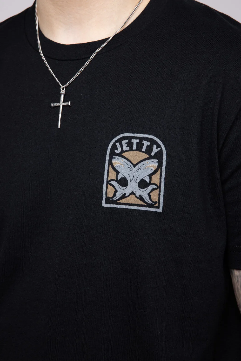 Jetty Thrash T-Shirt for Men in Black | S25THRA-M10001BLK sold by Glik’s product image thumbnail 3