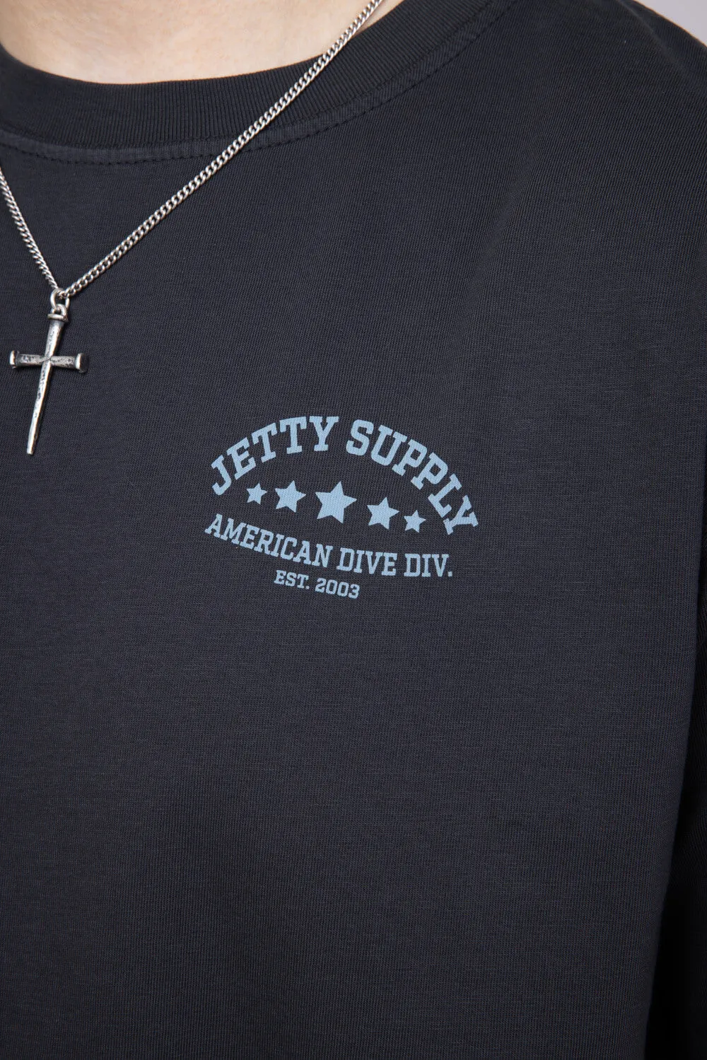 Jetty Division T-Shirt for Men in Black | S25DIVI-M10001BLK sold by Glik’s product image thumbnail 4