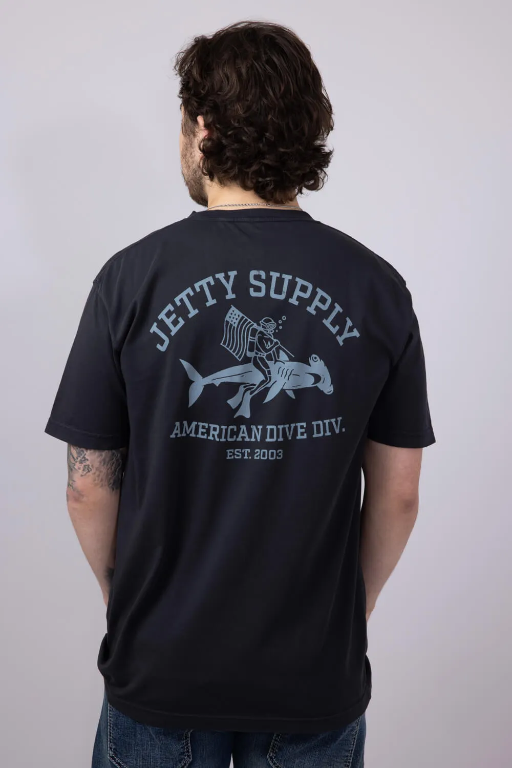 Jetty Division T-Shirt for Men in Black | S25DIVI-M10001BLK sold by Glik’s product image thumbnail 2